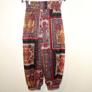 Free People Movement Scarf Sashay My Way Harem Pant Chinch Ankle Size Small Boho